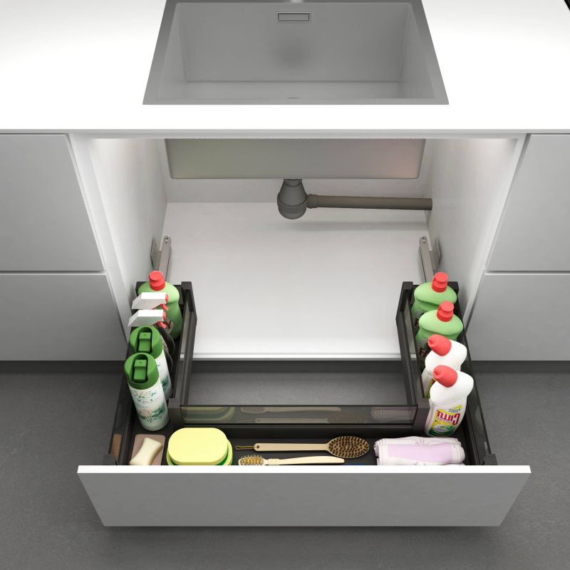 under the sink drawer