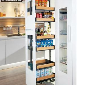 Kitchen Pull-out Basket - Pull-out Basket Tall Larder Organizer For 300/400/450mm Cabinet