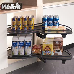 Magic Corner Pull-out Soft Close S Corner Basket - Welldo