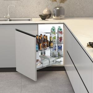 Corner Magic Swing Out Storage Unit - Magic Corner Pull-out Basket Left And Right Kitchen Basket Corner
