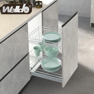 3-Shelf Drawer Basket Kit for 150/200/300/400/450/500mm Cabinet