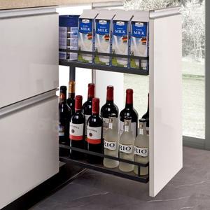 Kitchen Base Cabinet Side Pull-out Basket For 300mm Cabinet