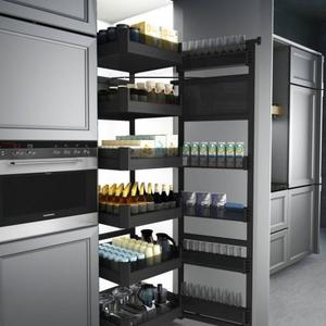 Modular Kitchen Racks - Kitchen Appliance Pantry Unit Basket Pantry Units For 500/600mm Cabinet.kitchen Basket Drawers