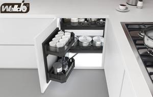 Corner Pull-out Magic Cabinet System for a Corner - Welldo