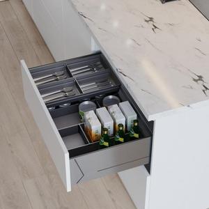 Kitchen System Metal Finishing Line Tool Organizer For 600/700/750/800/900mm Cabinet
