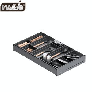 Kitchen System - Kitchen Basket Drawers Metal Finishing Line 3-Tiers Organizer Of Small Size Drawer Options For WL09