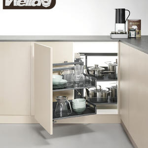 Magic Corner Glass Basket for Kitchen Accessories Storage A541TG