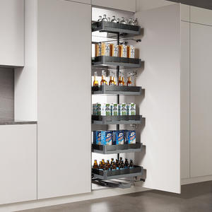 Kitchen Accessories With Iron 4 - 6 Tier tall larder pull out Unit 